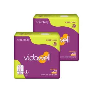 시크릿데이 비다웰 요실금 이너핏 날개형패드 14P 1팩+1팩A