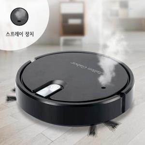HU LULU 무선 스마트 로봇청소기 자동진공청소 물걸레 찜질 기능 USB충전 블랙
