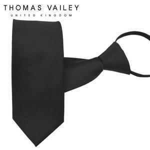 갤러리아 [THOMAS VAILEY] 토마스베일리 자동/지퍼넥타이- 예장 블랙 와이드 8cm