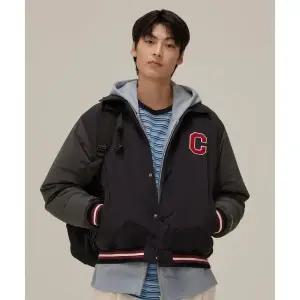 커버낫 COVERNAT RDS 컬리지 카라 바시티 다운 블랙 CO2404DP11BK 259224