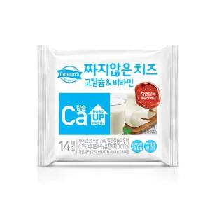 덴마크 짜지않은 치즈 고칼슘&비타민 252g x 10개 저염 체다치즈