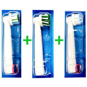 오랄비 전동칫솔용 칫솔모 [EB20+EB50+EB60] 낱개1개씩 3종세트 프리시즌클린 크로스액션 센시울트라씬