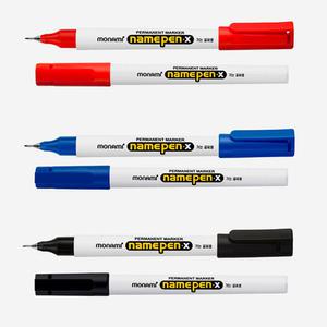 모나미 네임펜 가는 글씨용 1타 12개입 유성펜