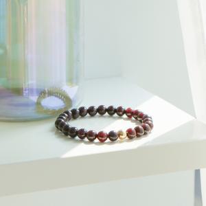 가넷 석류석 14K 골드필드 원석팔찌 6미리 파워스톤 천연석