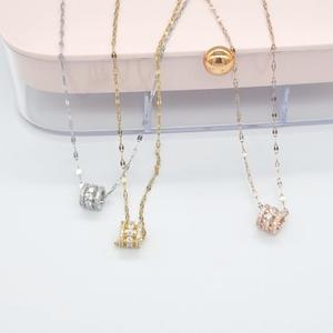 링 써지컬스틸 큐빅 체인 목걸이 3컬러 악세사리 30대여자 20대여자 정장 팬던트 선물