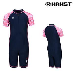 헤스트 HTA-G10 여아 반전신 반팔 실내수영복