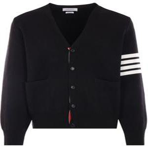 24FW 톰브라운 밀라노 스티치 4 BAR 남성 가디건 블랙 MKC171A 00219 001