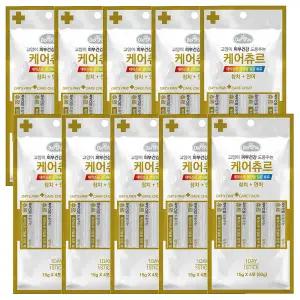 데이스포 고양이 케어츄르 참치+연어(피부) 4P X 10개 고양이 츄르