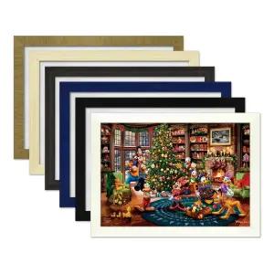 디즈니 킨케이드 미키와 친구들의 크리스마스 퍼즐 1000P+우드 액자 세트