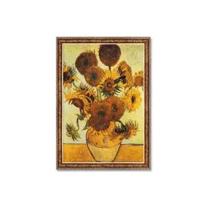 500피스 퍼즐 14송이 해바라기 앤틱 골드 액자 포함/명화/퍼즐500/세계/직소/놀이/퍼즐500피스/고흐/치미