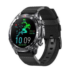 남성용 스마트 워치 BT 통화 AI 음성 건강 모니터링, 야외 LED 손전등 손목시계, 스포츠 피트니스 트래커