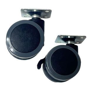 SY투톤캐스타 가구바퀴 바퀴교체 캐스타 캐스터 회전 브레이크 소형 이동식