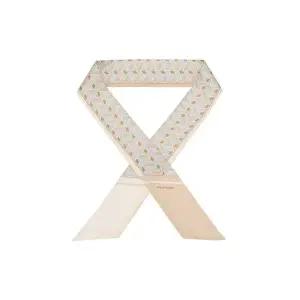 갤러리아 JASC4F315 질스튜어트 [실크100%] 아이보리 로젤라 패턴 롱 실크  스카