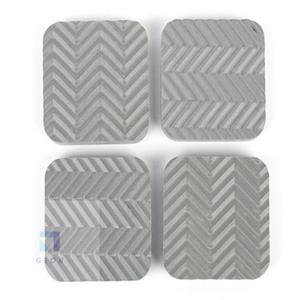 건컴 4P 사각 진동방지패드 그레이 원형방진고무 냉장고받침 진동흡수패드