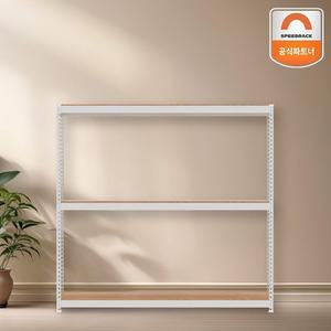 스피드랙 다용도 수납선반 1200x300x1350 3단 무볼트 철제앵글선반