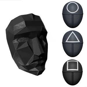 오겜2 패러디 병정 관리자 프론트맨 코스튬 가면 할로윈 이벤트 졸사 컨셉 코스프레 마스크 소품 인싸템