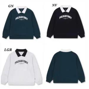 [롯데백화점]폴햄키즈 더블니트 카라 맨투맨  PKF1TR3040