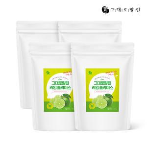 그대로말린 라임 슬라이스 170g 4개 건조 과일 말린 과일칩 라임칩 클렌즈