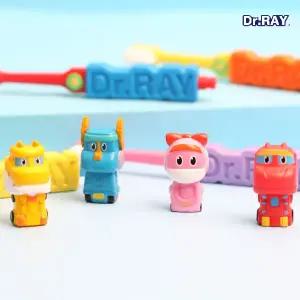 닥터레이 고고다이노 어린이칫솔 1입 x 4개(4종 1세트)_3세~7세 권장