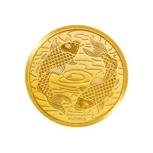 [한국금다이아몬드] 순금 골드바 행운 선물 잉어 코인 0.1g