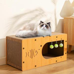 직사각형 물고기 홈 대형 스크래처 하우스