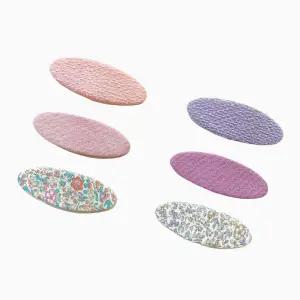 [롯데백화점]분홍공주 패브릭 오벌 똑딱핀 세트 1