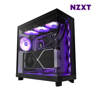 NZXT H6 FLOW RGB 블랙 미들타워케이스 PC케이스