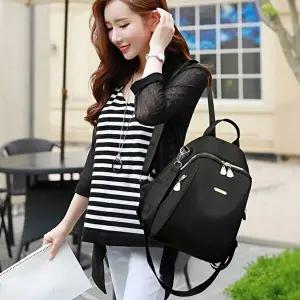 블랙 인기 엘레강스 숄더 백팩-WFGRY08