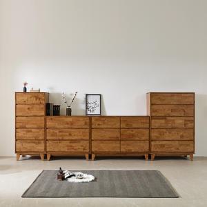 홈스빌 퀸즈 고무나무 원목 서랍장 세트 수납 침실 3단 5단 와이드 택1