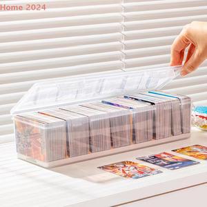 새로운 투명 플라스틱 소형 상자 보관 편지지 분류 CARDS 카드 데스크 주최자