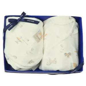 [갤러리아] (압소바말띠출산,태교,귀여운유아복)로빈뱀부배냇슈트+속싸개세트(A2C-10120SET)