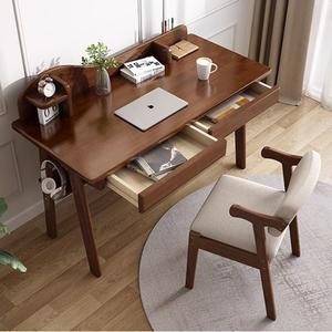 풍요로운 지대 책상 원목 의자 학생 공부 세트 책장 일체형