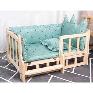 소형강아지 원목 침대 고양이침대 우드 매트리스 반려견