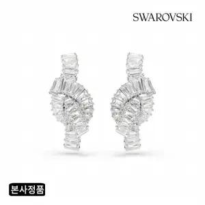 [/본사정품] Matrix 바게트 컷 로듐 귀걸이 5727040