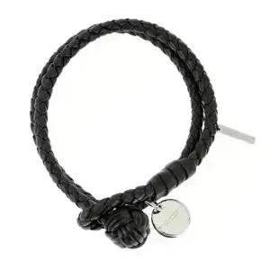 보테가베네타 팔찌 113546 V001D 1000 인트레치아토 나파 블랙 남성팔찌 남자팔찌 당일발송