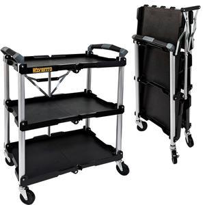 접이식 카트 선반 식당 트롤리 공구함 경량 서빙