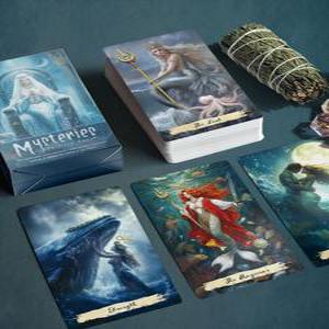 리치힐 심연 미스터리 타로카드 인어공주 유니버셜 Mysteries of the Deep T