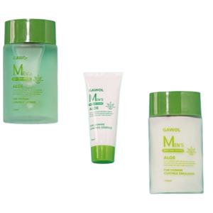 [가월] 알로에 옴므 스킨로션 3종세트(스킨150ml 로션150ml 에센스50ml)