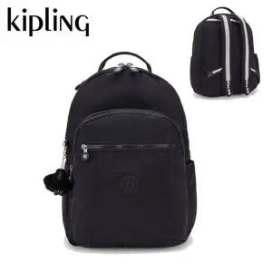 [키플링] 27리터 백팩 여행 블랙 아이보리 포인트 라지 사이즈 서울 KPCBA25 NKBE..