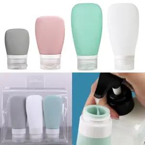실리콘 공병 화장품 샴푸 소분 용기 여행용 휴대용 파우치 30ML 60ML 90ML 튜브