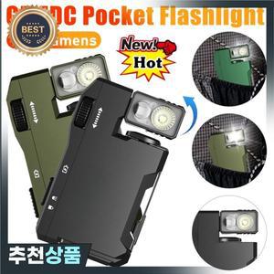 G5 EDC 라이트 휴대용 미니 포켓 손전등 초경량 180 ° 야외 캠핑을 위한 회전 헤드 400루멘 키체인 조명