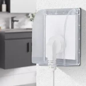 풀 커버 콘센트 가리개 벽 티비 싱크대 방우 방수 화장실 덮개 욕실 주방 거실 가림막 가드 감전방지 카바