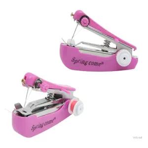 WSstore 휴대용 핸드미싱(핑크) 바지줄이기 핸드미싱기
