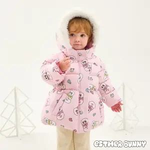 [에스더버니리틀] 로즈럽미플라워패딩점퍼