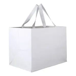 타포린가방 특대형 화이트/쇼핑타포린가방/다용도타포린가방/타포린쇼핑백/타포린장바구니