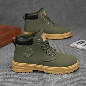 남성 3컬러 키높이 베이직 데일리 레이스업 워커