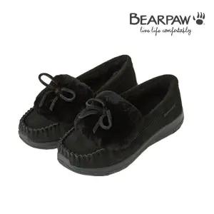 [베어파우](하남점)(BEARPAW) 여성 양털모카신 CAROL 블랙 3999001