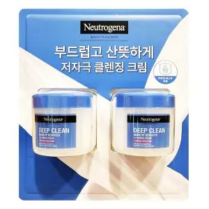 뉴트로지나 딥 클린 클렌징 크림 285ml x 2 코스트코 저자극 약산성 피지케어 대용량