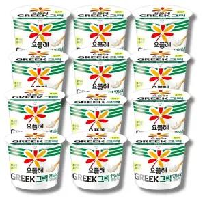 빙그레 요플레 그릭 마일드 요거트 무가당 플레인 180g(12입)