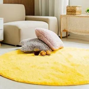 고품질 논슬립 도트 항균 롱파일 원형 러그 카페트 150 청대나무자리 (WD0142C)